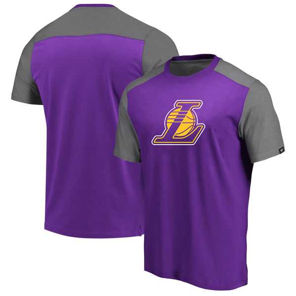 Los Angeles Lakers Fanatics Branded Iconic Blocked T-Shirt Purple,We sell and wholesale Los Angeles Lakers Fanatics Branded Iconic Blocked T-Shirt Purple on line form chian!